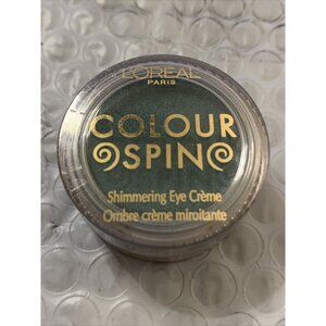L'Oreal Colour Spin Shimmering Eye Creme Bit O' Blue sealed full size 0.12 oz